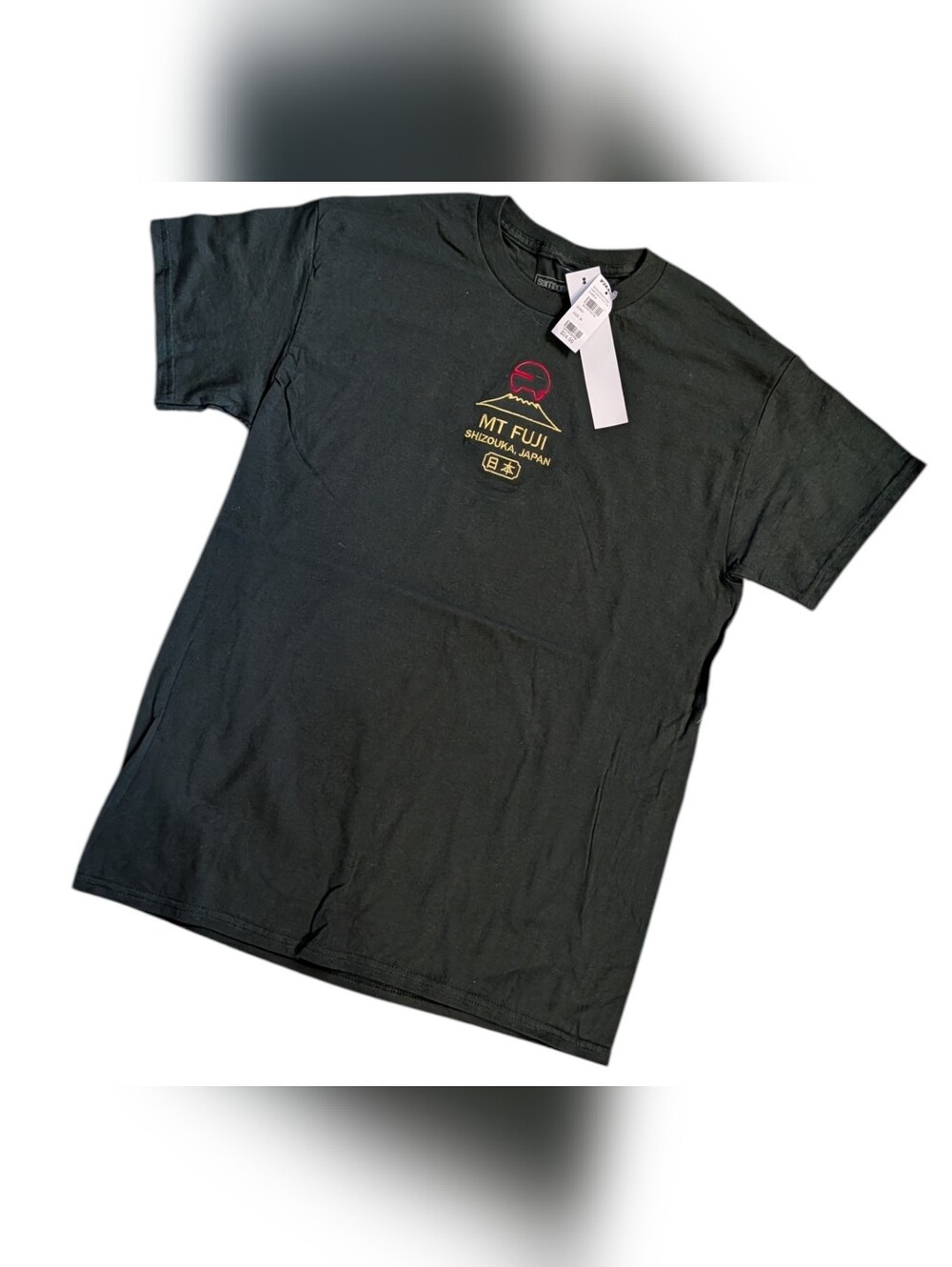 MT FUJI Graphic Tee Japanese Merch Size Men's Medium Embroidered Nwt!